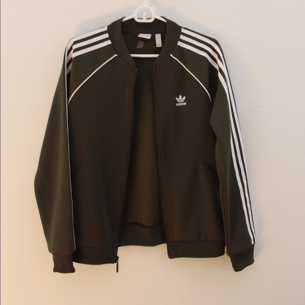 ADIDAS BOMBER JACKET || OLIVE GREEN